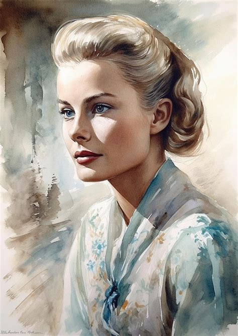 Grace Kelly Digital Art By Thuy Dinh Thi Fine Art America