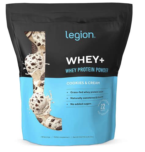 Legion Whey Whey Isolate Protein Powder From Grass Fed Cows Sp