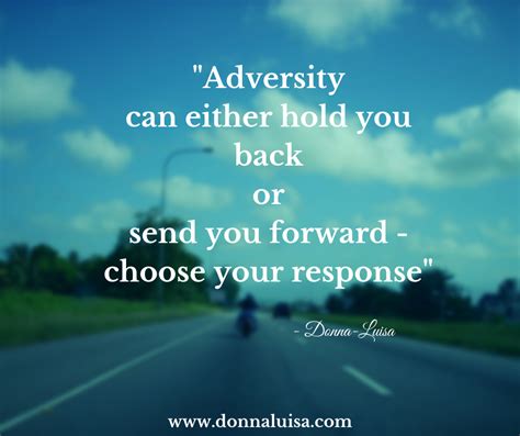 How Do You Respond To Adversity Donna Luisa