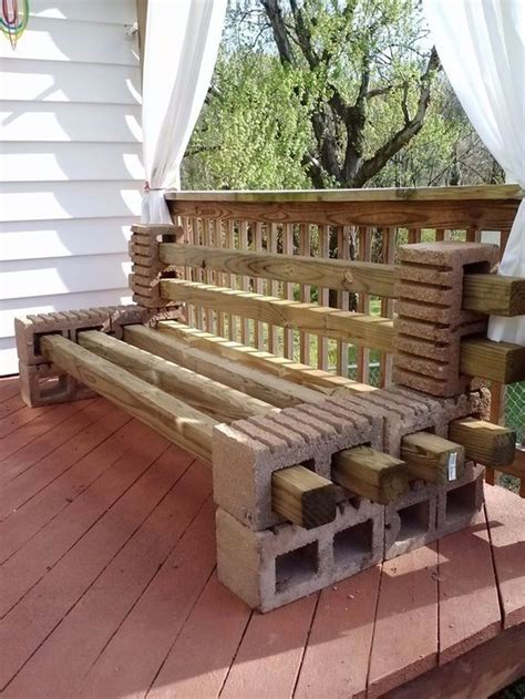 16 Ideias Criativas Para Usar Blocos De Cimento Diy Bench Outdoor