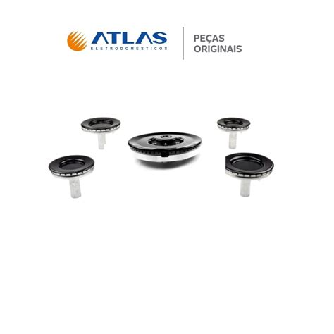 Kit Espalhadores Queimadores Fogão Atlas Agile Glass 5 Bocas Shopee