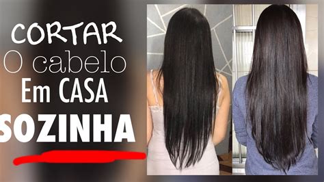 Como Tirar As Pontas Do Cabelo Em Casa Sozinha ♥️ Youtube