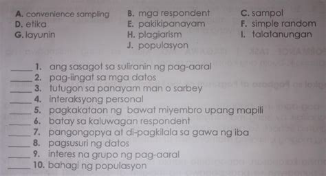 1 10 Tukuyin Kung Ano Ang Isinasaad Ng Bawat Pahayag Brainly Ph