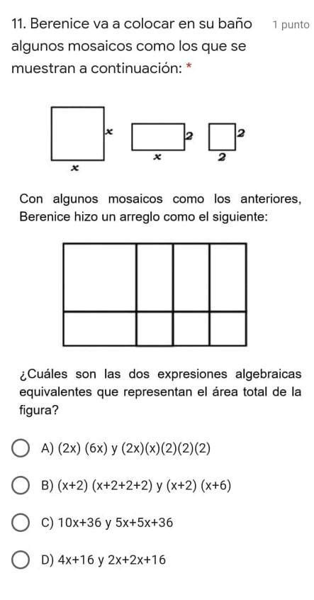 Cu Les Son Las Dos Expresiones Algebraicas Equivalentes Que