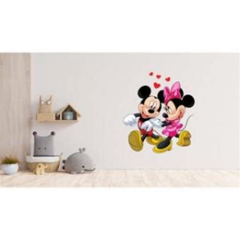 Adesivo De Parede Mickey E Minnie Mod Medida X Cm Leroy Merlin