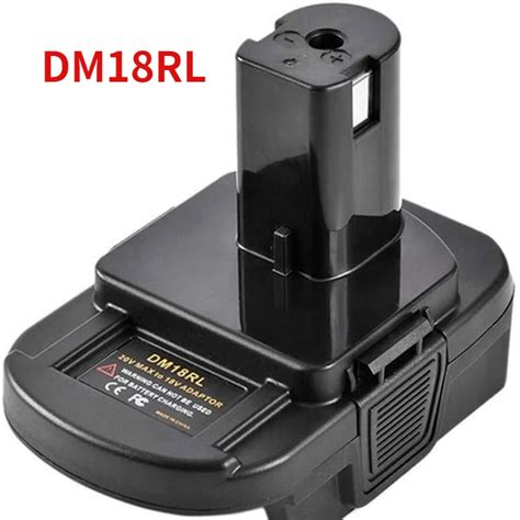 Dm Rl Battery Converter Adapter For Dewalt Milwaukee V Li Ion