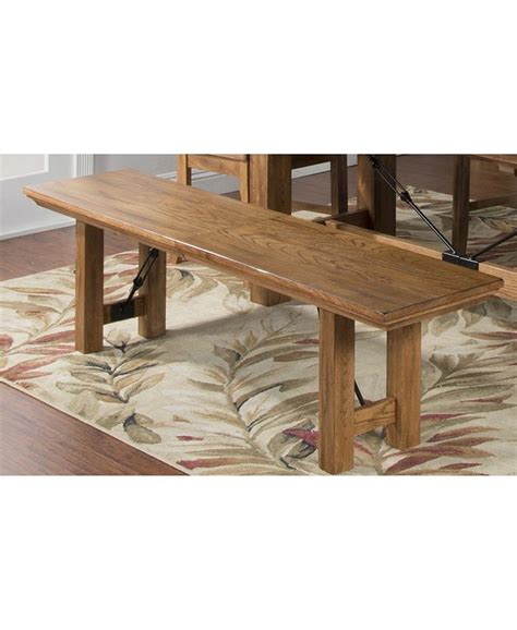 Sunny Designs Sedona Rustic Oak Expandable Bench Macys