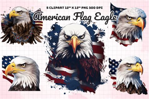 American Flag Eagle Clipart Graphic by Gemstone · Creative Fabrica