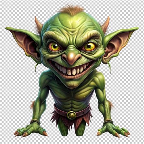 Creepy Goblin Halloween Design Premium AI Generated PSD