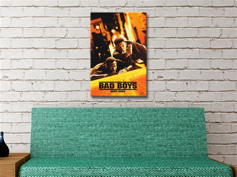 Buy Bad Boys Movie Poster Framed Print on Canvas Perth Australia