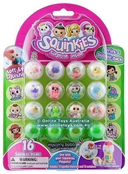 Squinkies Series 5 Bubble Pack 16 Character Set Online Toys Australia