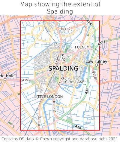 Where is Spalding? Spalding on a map