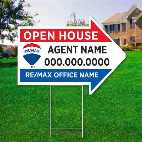 20 REMAX Open House Arrow Signs 17 X 23 Printed Etsy