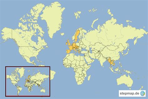 Stepmap Besuchte L Nder Global Landkarte F R Welt