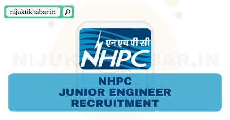 NHPC Recruitment 2022 Apply Online For 133 Junior Engineer Posts In