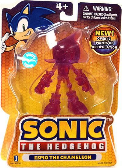 sonic  hedgehog espio  chameleon  action figure translucent