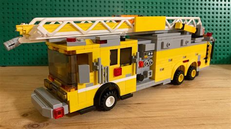 Lego Fire Truck Moc Rfd Truck 1 Youtube