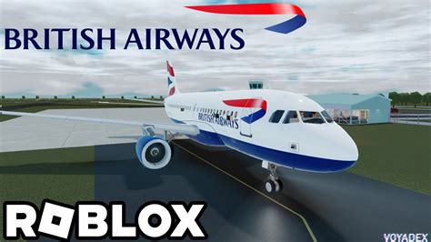 Roblox British Airways Flight Airbus A319 First Class Youtube