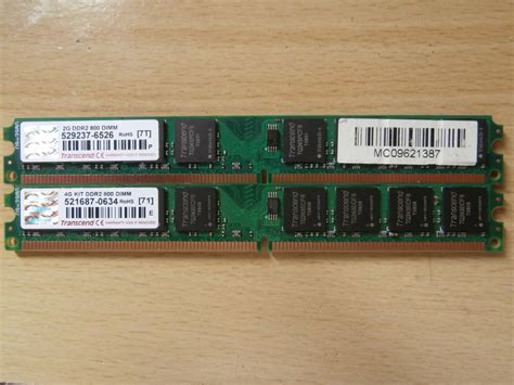 Ddr2 800 Pc2 6400 Cl6 240pin 2gb×2枚セット Transcendチップ デスクトップ用メモリ2gb｜売買さ