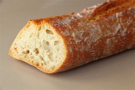 Half French Baguette Of Bread Stock Image Image Of Baguette