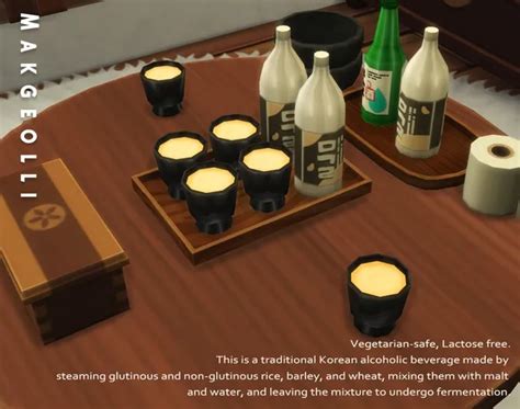 February Recipe Makgeolli Sims Cuisine Food Mods Explore