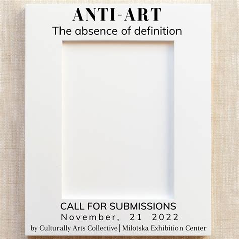 Anti-Art Exhibition: Call to Artists - Hillsborough Arts Council