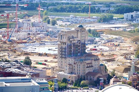 Frozen Land Construction Views At Disneyland Paris From PanoraMagique