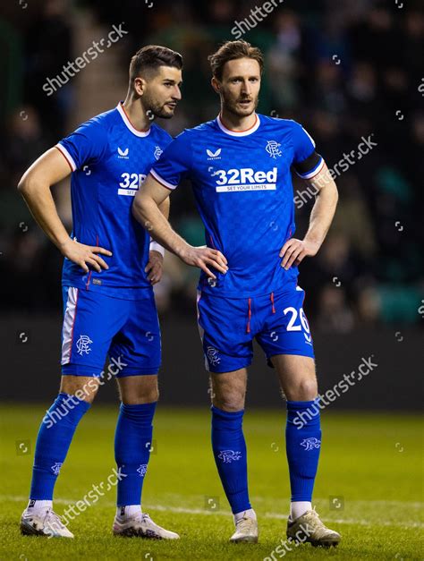 Antonio Colak Ben Davies Rangers During Editorial Stock Photo Stock