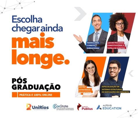 UniRios lança novos cursos de pós graduação Especializações contemplam