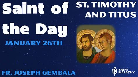 St Timothy And St Titus St Malachy