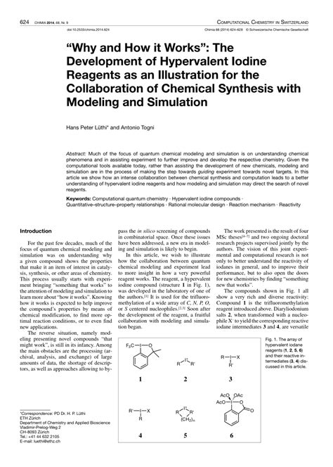 PDF Why And How It Works The Development Of Hypervalent Iodine