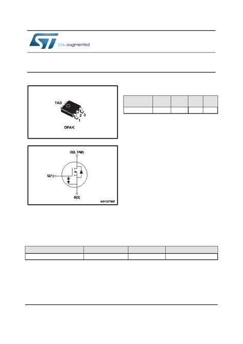 STD11N60DM2 Datasheet 1 15 Pages STMICROELECTRONICS N Channel 600 V