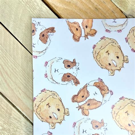 Guinea Pig Wrapping Paper Arty Bee Designs