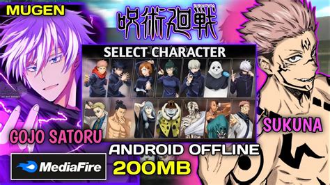 GAME JUJUTSU KAISEN MUGEN ANDROID OFFLINE CUMA 200MB Jujutsu Kaisen