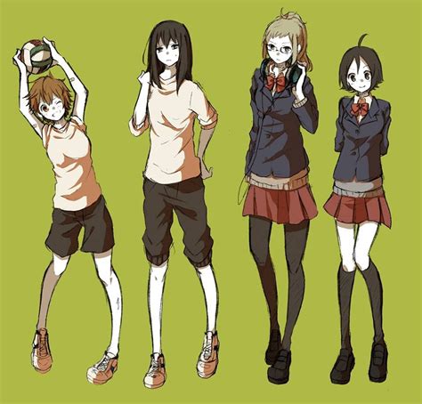 Fem Kagehina And Fem Tsukiyama Haikyuu Genderbend Haikyuu Anime Haikyuu