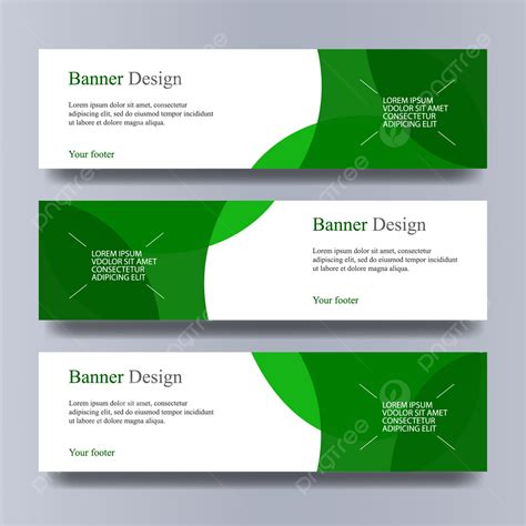 Green And White Banner Design Template Download On Pngtree