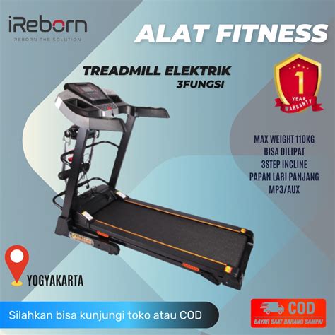 Jual Alat Fitness Rumahan Multifungi Treadmill Elektrik MONZA IReborn