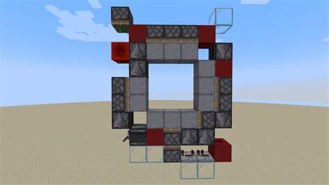 Smallest, Cheapest, 3x3 piston door [1x7x9] : r/redstone