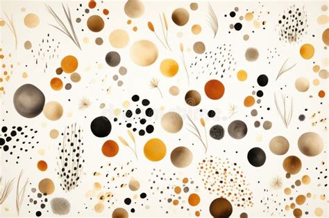 Randomly Spaced Tiny Spots Dots Pattern Abstract Natural Background