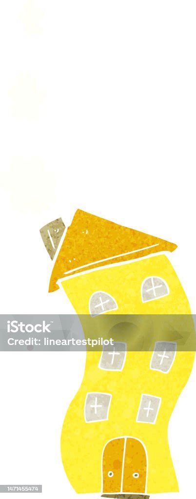 Funny Cartoon House Stock Illustration - Download Image Now - Art ...