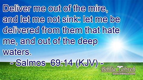 Salmos Kjv Deliver Me Out Of The Mire And Let Me Not S