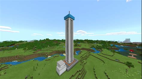 Minecraft Working Drop Tower Ride Youtube