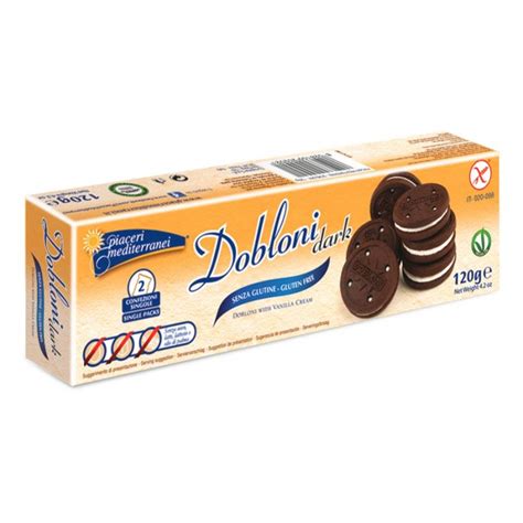 Piaceri Mediterranei Dobloni Dark Biscotti Senza Glutine G