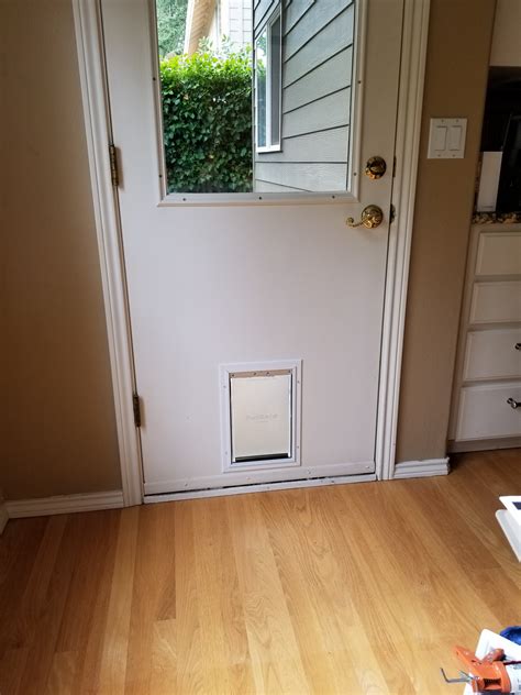 Dog Door Installed On Glass Door at Joel Nettleton blog