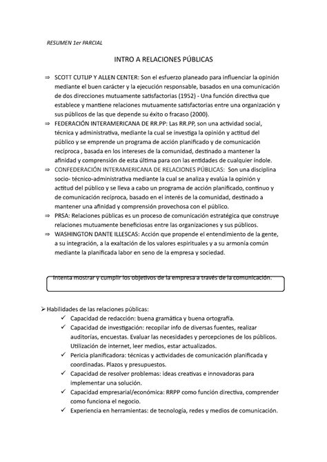 Resumen Rrpp Primer Parcial Resumen Er Parcial Intro A Relaciones