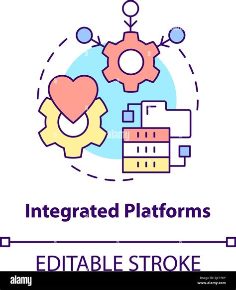 Integrated Platforms Concept Icon Stock Vector Image Art Alamy