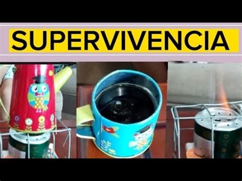 DIY Como Cocinar Sin Gas Y Sin Electricidad Estufa De Lata Y Alcohol