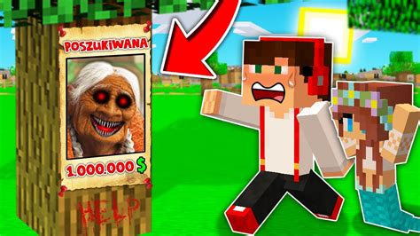 STRASZNA BABUSZKA POSZUKIWANA 100 000 NAGRODY W MINECRAFT GPLAY