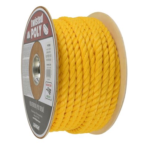 CUERDA DE POLIPROPILENO AMARILLO ROLLO DE 61 M The Home Depot México