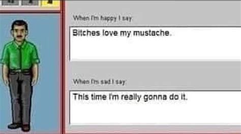 bitches love my mustache : r/shittroy